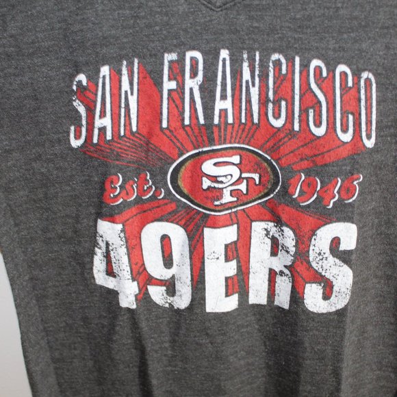 San Fransisco 49rs Womens Grey Teeshirt - Picture 2 of 4